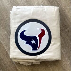 Pottery Barn Teen‎ Houston Texans NFL Duvet Cover Patch Full Queen Cargo Khaki